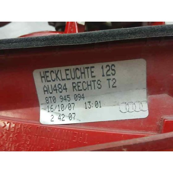 Piloto Trasero Derecho para Audi A5 Coupe (8T)