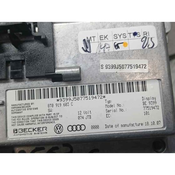 Sistema Navegacion Gps para Audi A5 Coupe (8T)