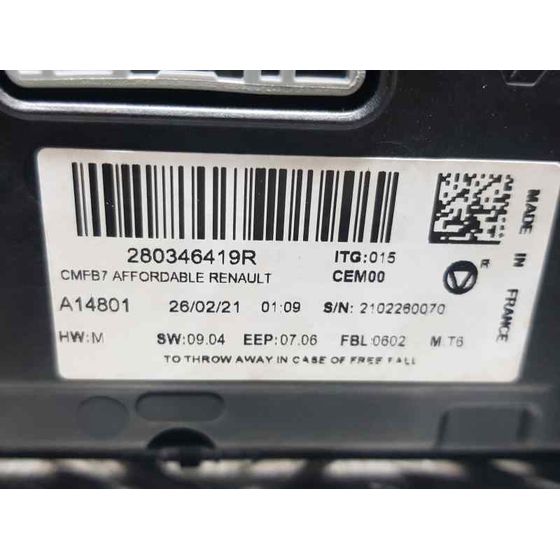 Sistema Navegacion Gps para Renault Captur Ii