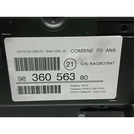 Cuadro Instrumentos para Peugeot 208 (P2)