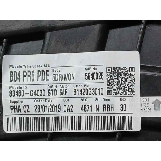 Elevalunas Trasero Derecho para Hyundai I30 (Pd)