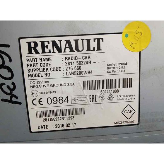 Sistema Navegacion Gps para Dacia Sandero