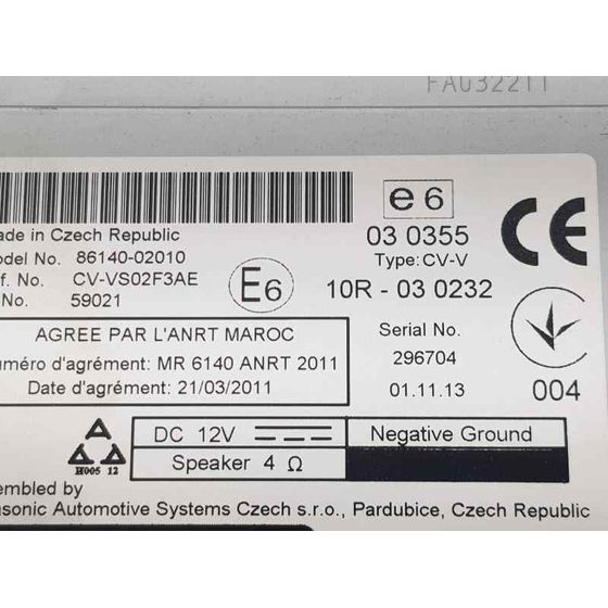 Sistema Navegacion Gps para Toyota Auris