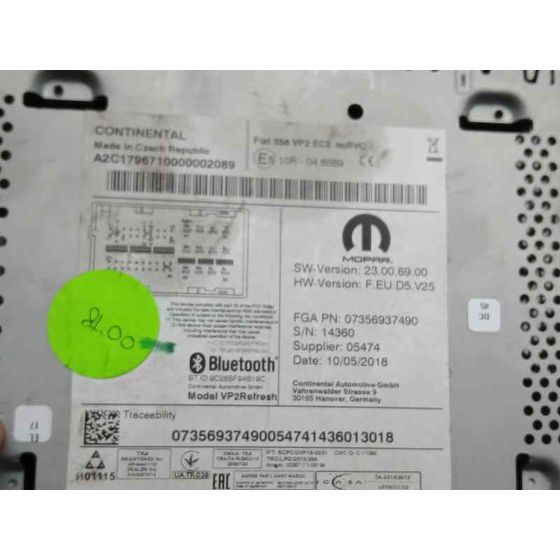 Sistema Navegacion Gps para Fiat Tipo Ii (356) Sedan
