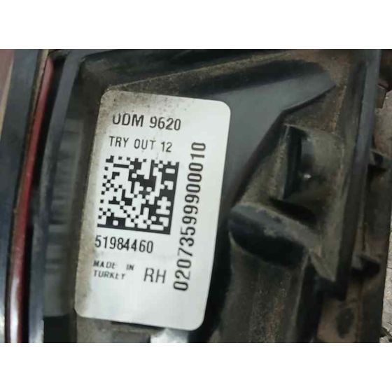 Reflectante Trasero Derecho para Fiat Tipo Ii (356) Sedan