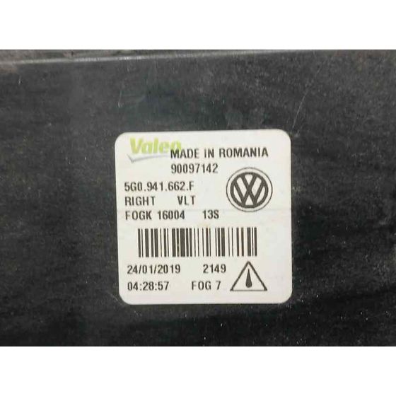 Faro Antiniebla Derecho para Volkswagen Golf Vii Lim. (Bq1)