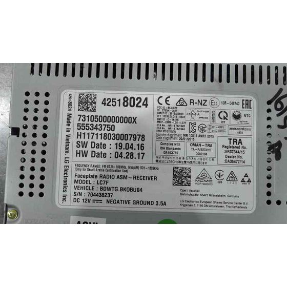 Sistema Navegacion Gps para Opel Mokka X