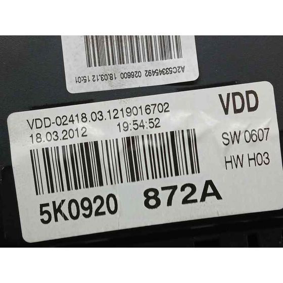 Cuadro Instrumentos para Volkswagen Golf Vi (5K1)