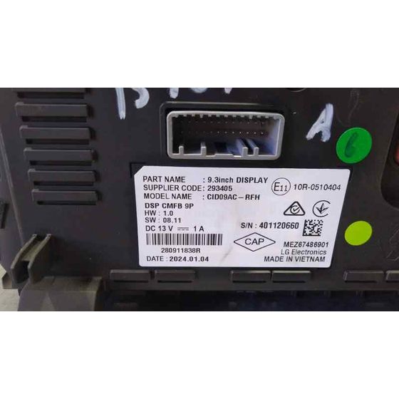 Sistema Navegacion Gps para Renault Captur Ii