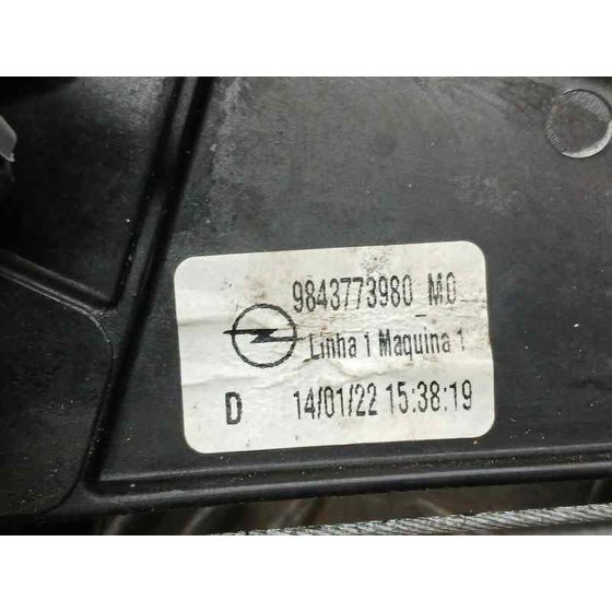 Elevalunas Trasero Derecho para Opel Mokka