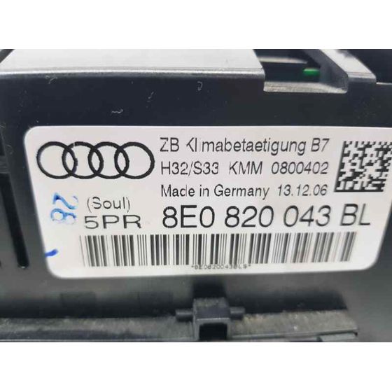 Mando Climatizador para Audi A4 Berlina (8E)