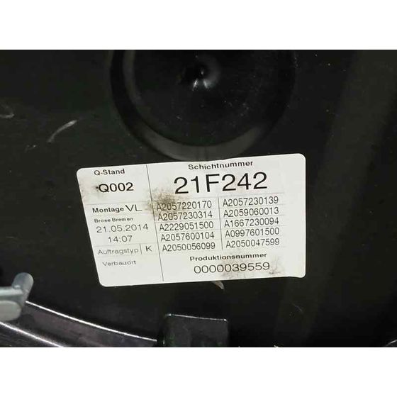 Elevalunas Delantero Izquierdo para Mercedes-Benz Clase C (W205) Lim.