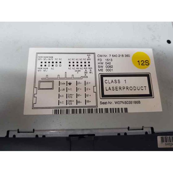 Sistema Audio / Radio Cd para Seat Alhambra (710)