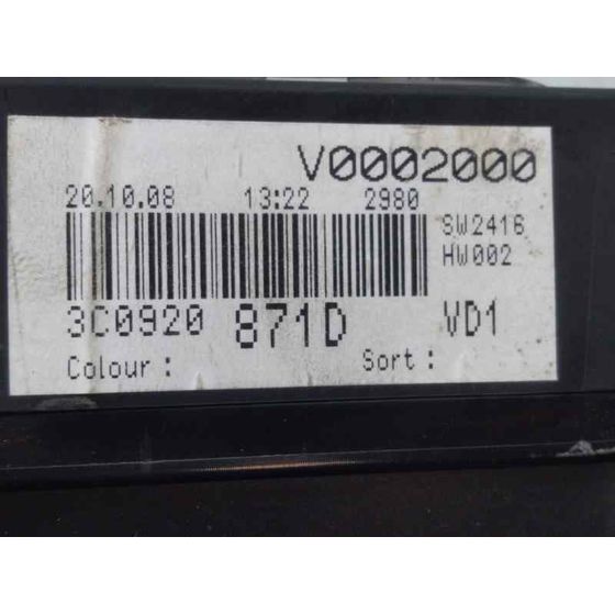 Cuadro Instrumentos para Volkswagen Passat Berlina (3C2)