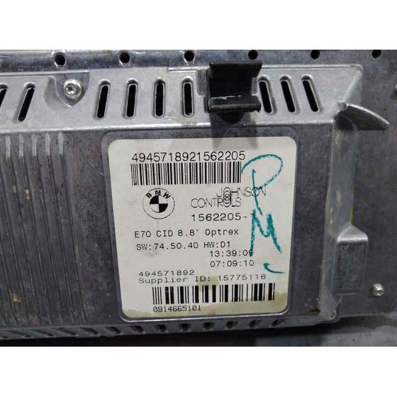 Pantalla Multifuncion para Bmw X5 (E70)