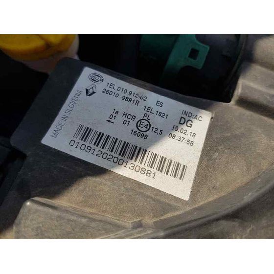 Faro Derecho para Renault Zoe
