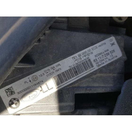 Faro Derecho para Bmw Serie 3 Lim. (F30)