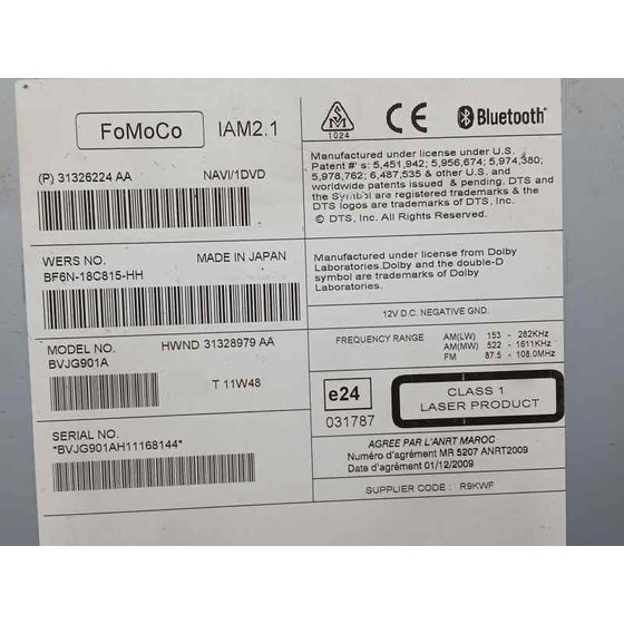 Sistema Audio / Radio Cd para Jaguar Xf