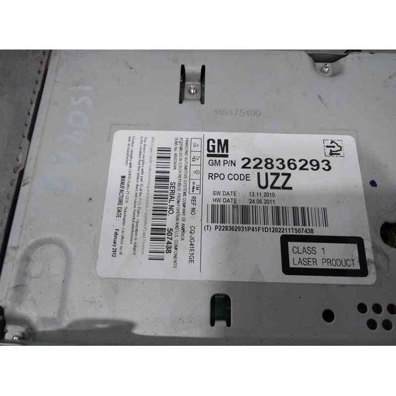 Sistema Audio / Radio Cd para Opel Zafira Tourer